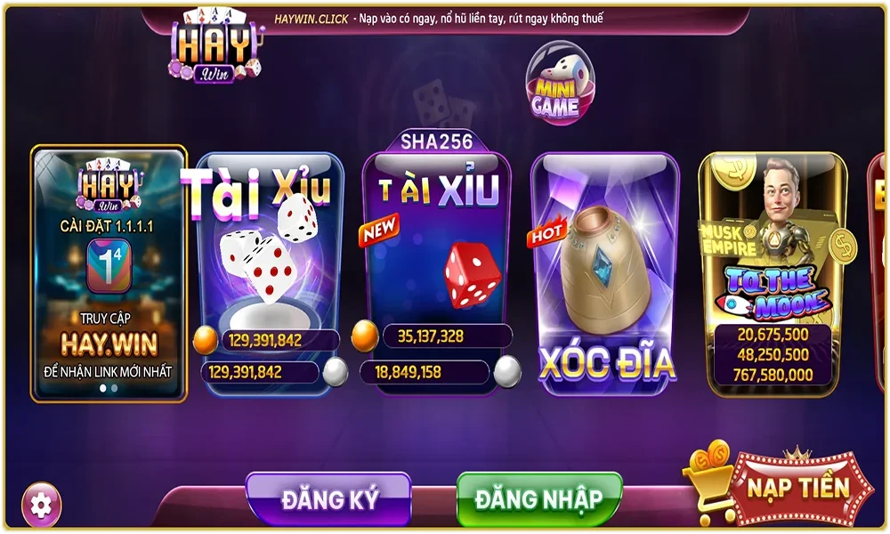 Haywin - Nhà Cái Giải Trí Thể Thao Cá Cược Uy Tín Số #1 2026 game bài đổi thưởng haywin